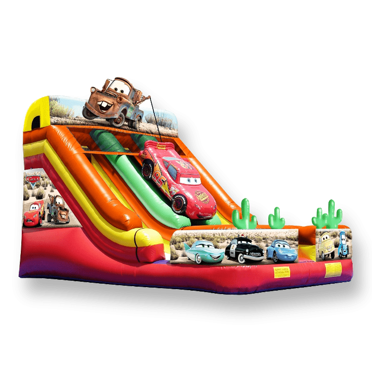 21' Cars Dual Lane Slide